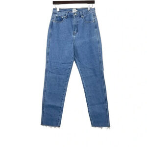 Princess Polly High Waisted Jeans Raw Hem Size 4